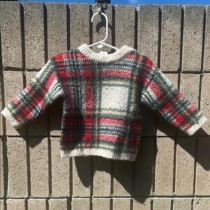 Plaid Knit Sweater
